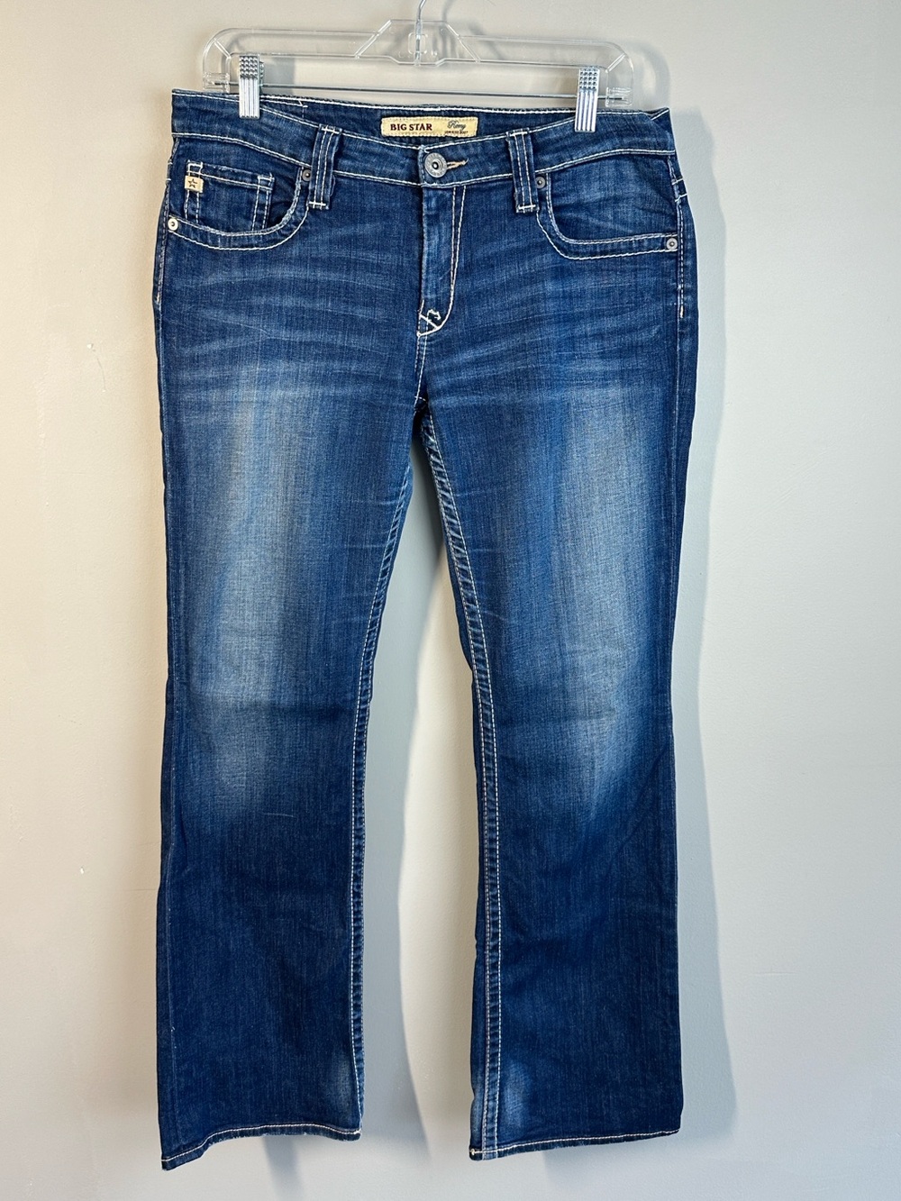 Big Star Remy Low Rise Boot Jeans Size 31R Western Rodeo - Picture 2 of 16